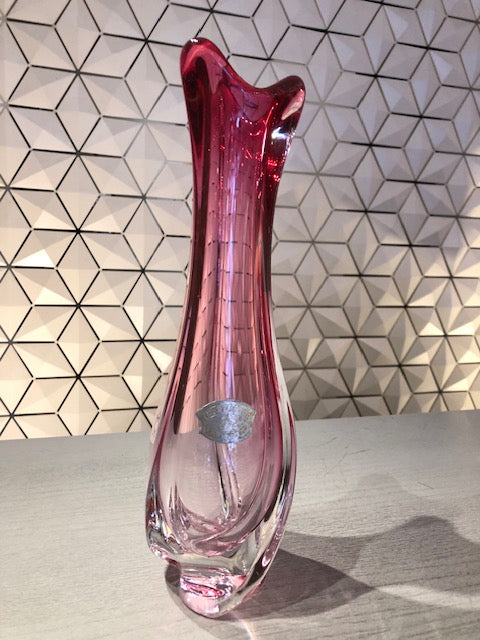 Val St lambert Vase – Circa Vintage Art Glass Inc